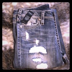 Silver Tuesday distressed jeans
